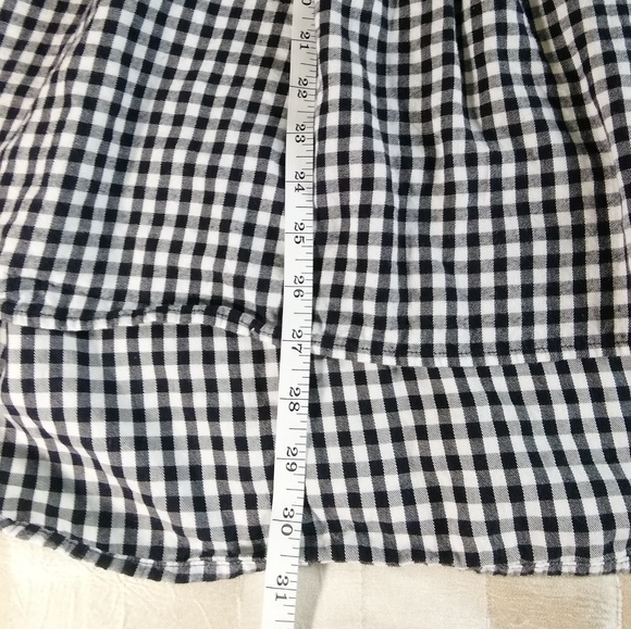 Zara black & white gingham flannel tunic/dress M - Picture 3 of 6